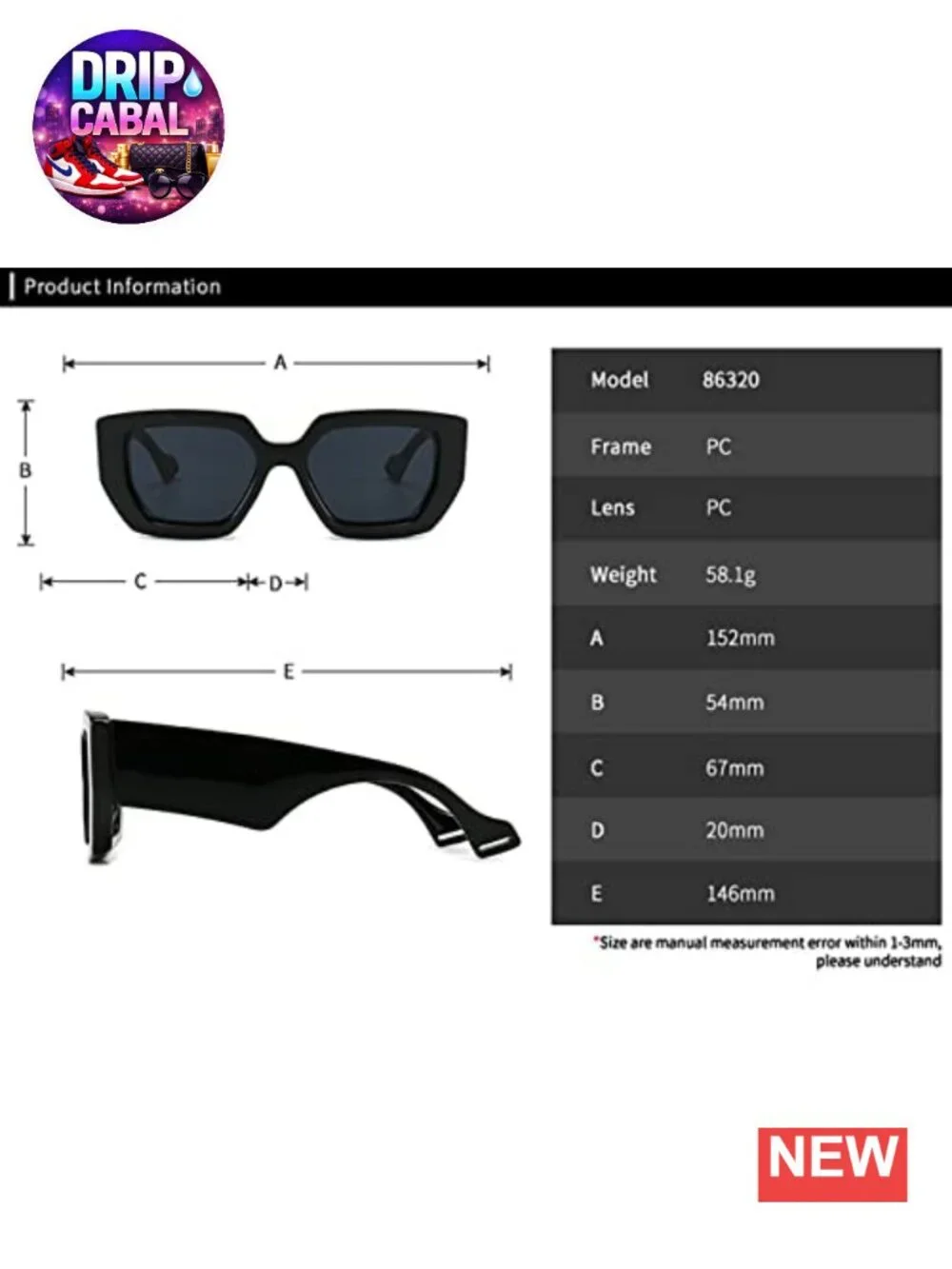 Oversized Square Retro Sunglasses for Women, 100% UV Protection, Trendy Luxury